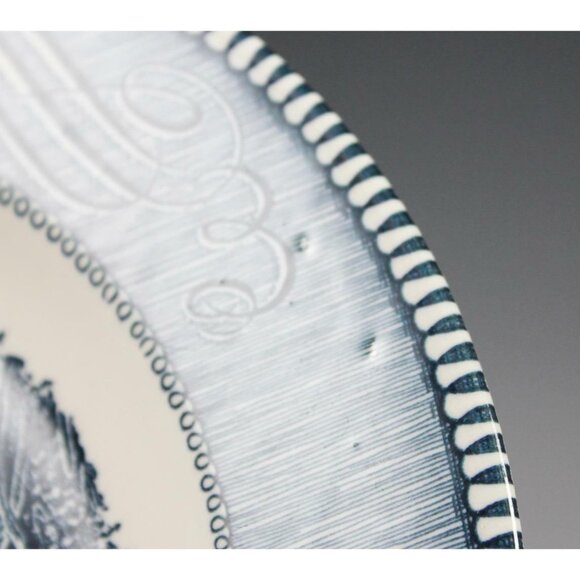 Vtg Royal China USA Currier & Ives Blue Dinner Plate 10" The Old Grist Mill L001 - Picture 6 of 8